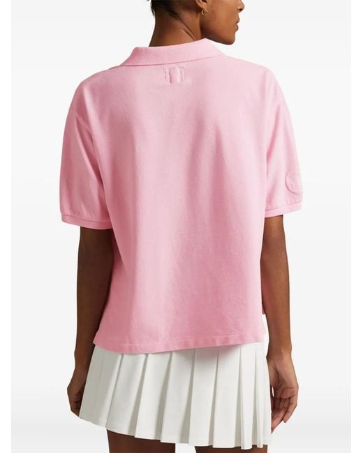 Polo Ralph Lauren Pink Cropped Polo Shirt