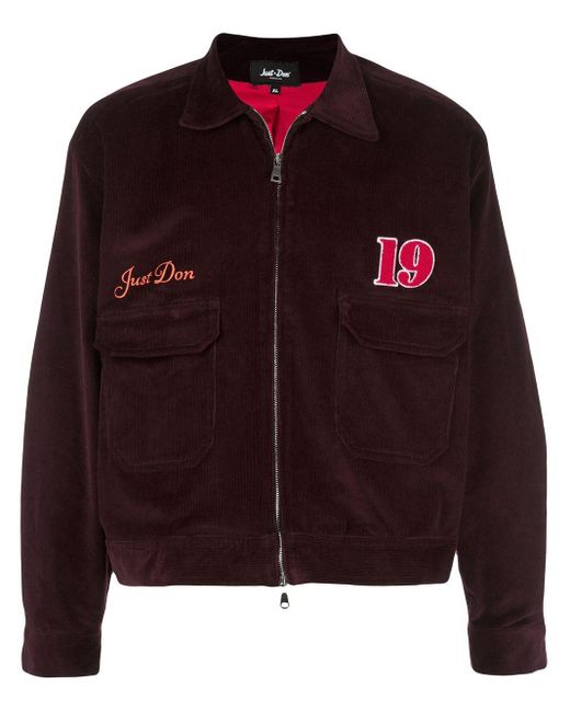 Just Don Purple All In Corduroy Workman's Jacket for men