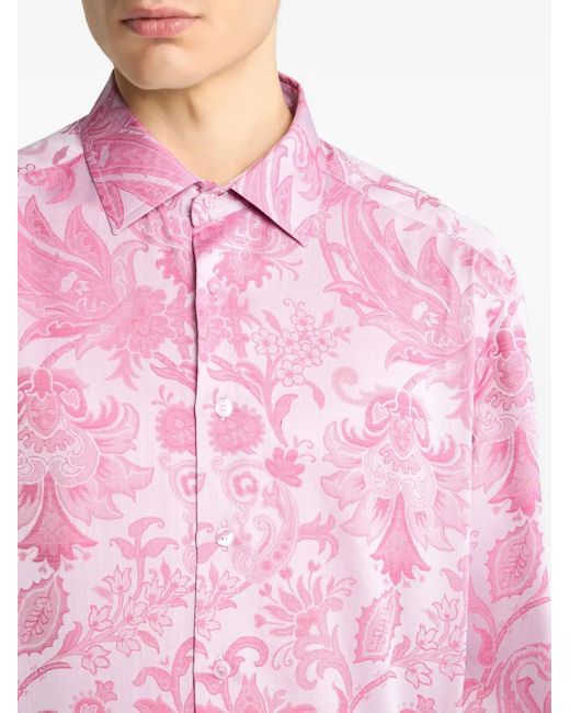 Etro Pink Shirts for men