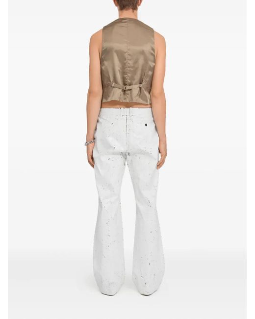 Chaleco con botones MM6 by Maison Martin Margiela de hombre de color White