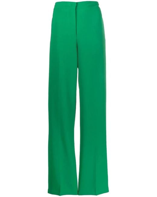 Blanca Vita Green Primula Wide-Leg Trousers