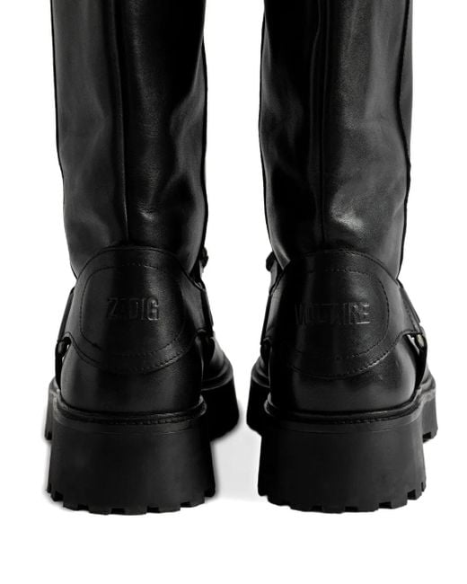 Zadig & Voltaire Angie バックルストラップ ブーツ Black