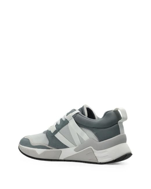 DIESEL White S-Brentha Panelled Sneakers for men