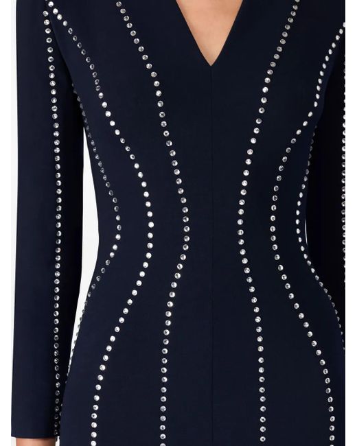 Jenny Packham Blue Victoire Abendkleid Mit V-Ausschnitt