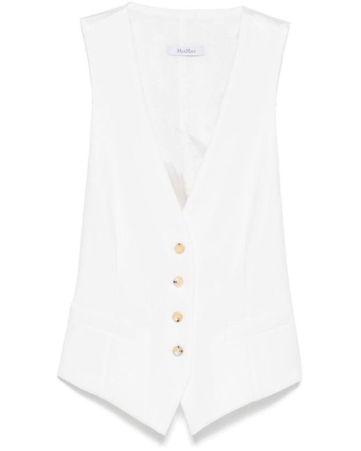 Max Mara White Kiwi Waistcoat