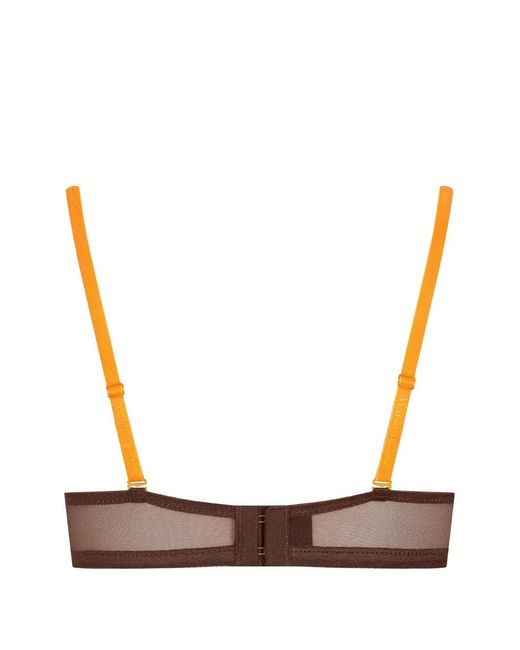 Maison Close Brown Corps À Corps Mesh Underwired Bra