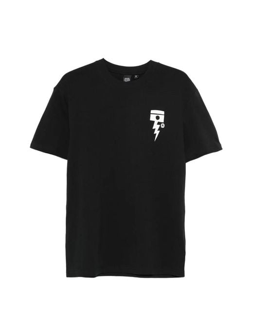 Deus Ex Machina Black Pisstin Graphic T-Shirt for men