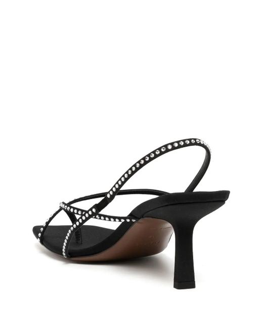 Neous Black Shamali Strap-design 65mm Sandals