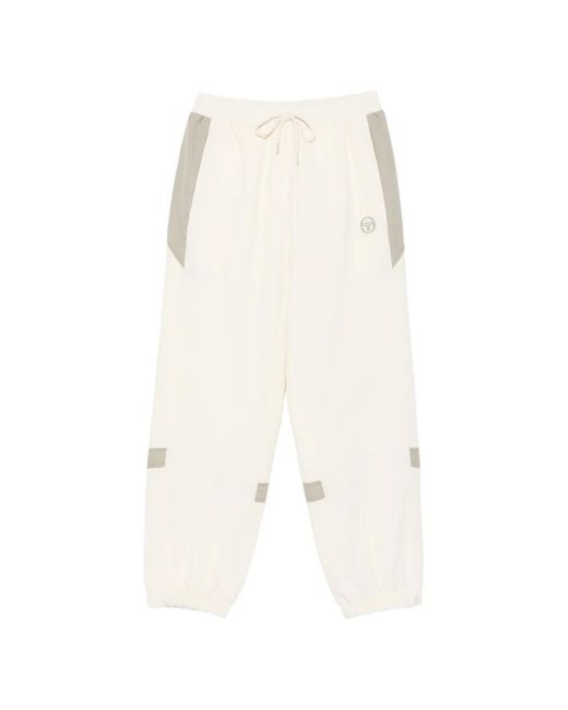 Sergio Tacchini White Capodimonte Panelled Track Pants for men