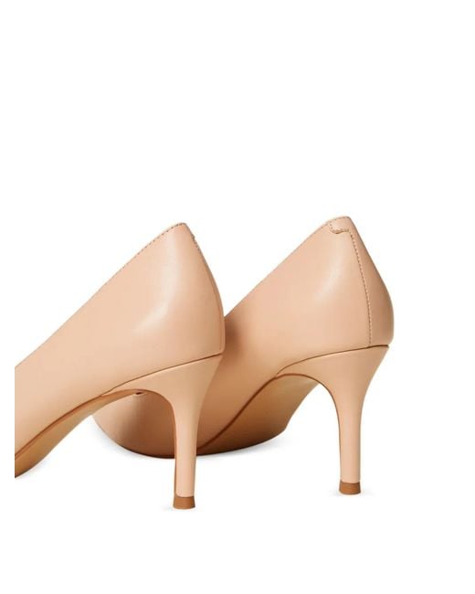 Twinset Natural Logo-Engraved Buckle Leather Pumps