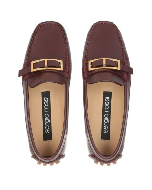 Sergio Rossi Brown Nora Loafers