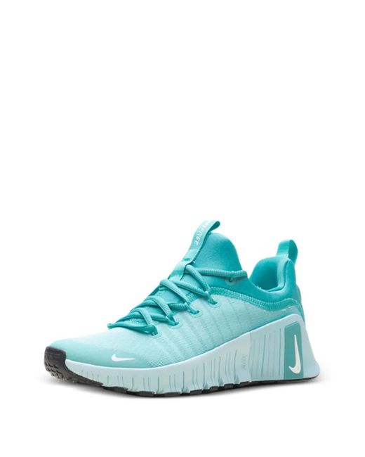 Nike Blue Free Metcon 6 Logo-Detail Sneakers