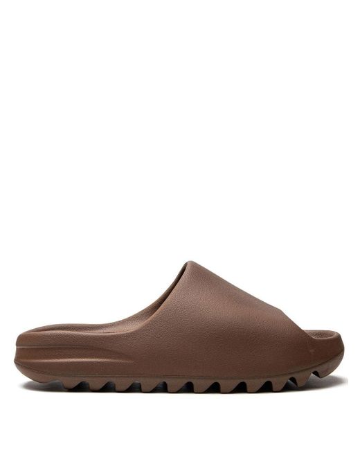 adidas Yeezy "flax" Slides in Brown for Men Lyst