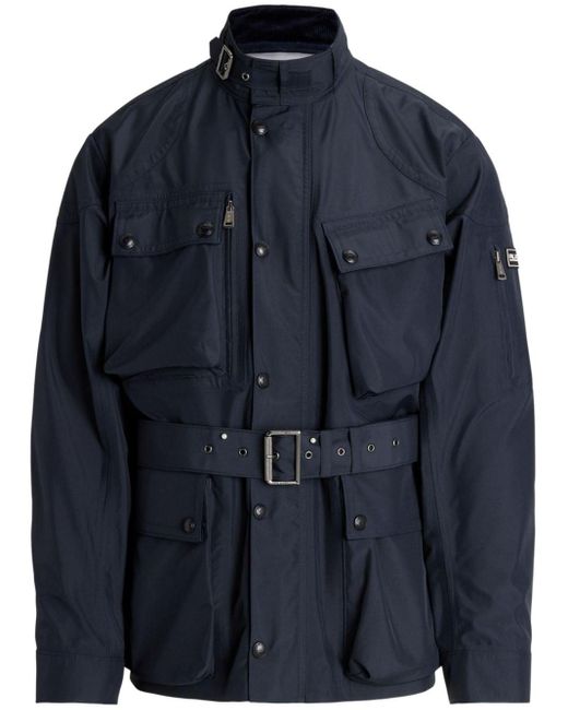 RLX Ralph Lauren Stehkragen-Jacke mit Gürtel in Blue für Herren