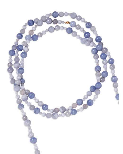 Jennifer Behr White Veda Beaded Necklace