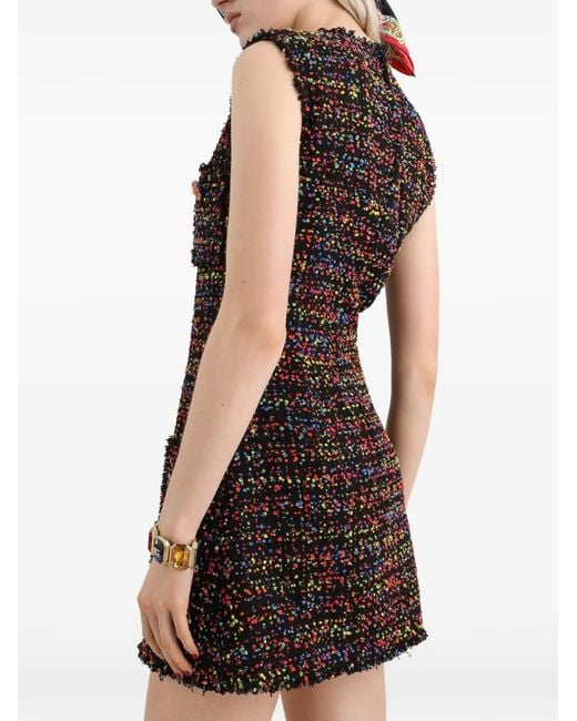 Dolce & Gabbana Black Tweed Dress
