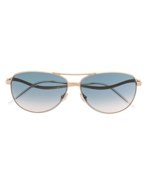 Jimmy Choo Metallic Essy Aviator-frame Sunglasses
