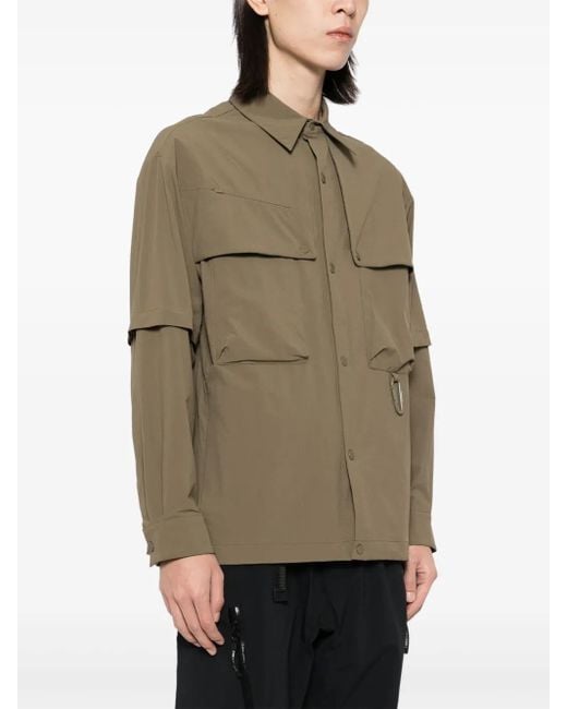 Spoonyard Green Detachable-Sleeve Shirt
