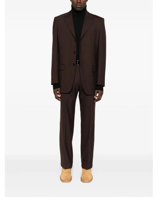 sunflower Gray Flat-Front Trousers for men