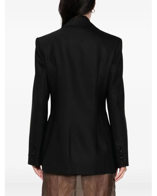 Blazer Boutonné À Ornements Costarellos en coloris Black