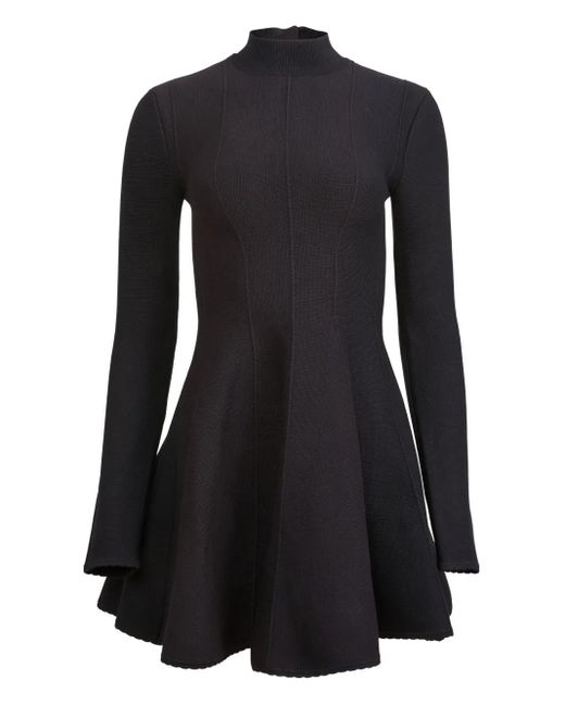 Fleur du Mal ロングスリーブ フレアドレス Black
