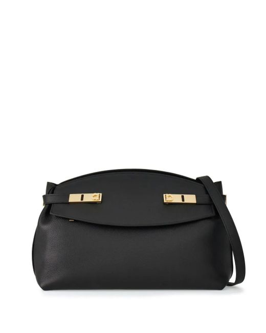 Petite pochette en cuir hug Ferragamo en coloris Black