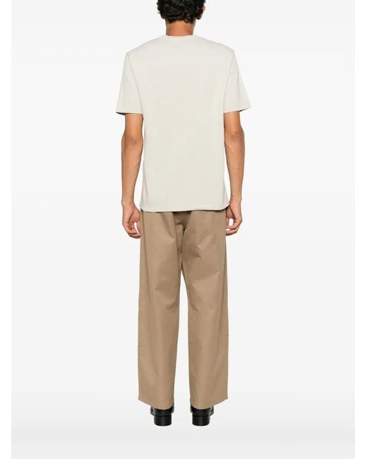 11 11 L.U.C.K. White Logo-Print T-Shirt