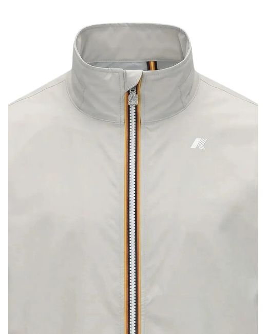 K-Way Gray Arsene Zip-Up Jacket for men
