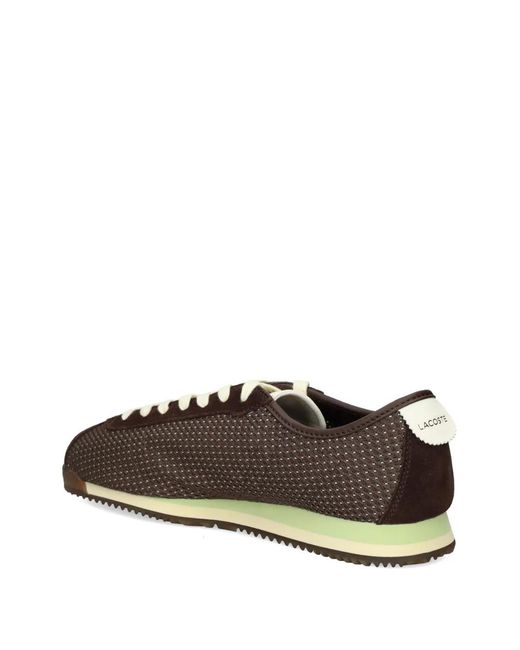 Lacoste White Suede Logo Sneakers for men