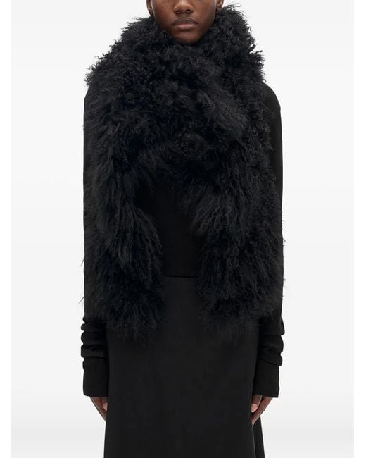 Ann Demeulemeester Black Bereta Shearling Waistcoat