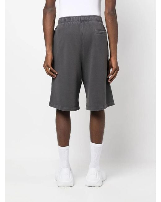 Ambush Gray Logo-Print Elasticated Track Shorts for men