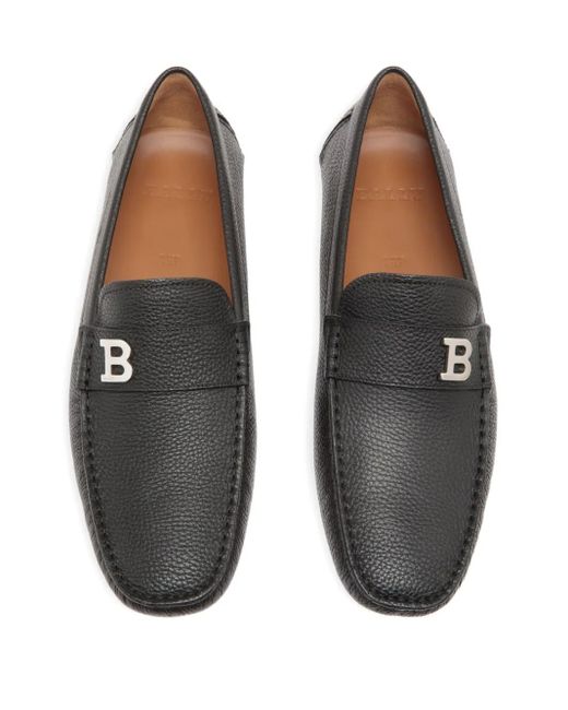 Bally Black Leather Loafers for men
