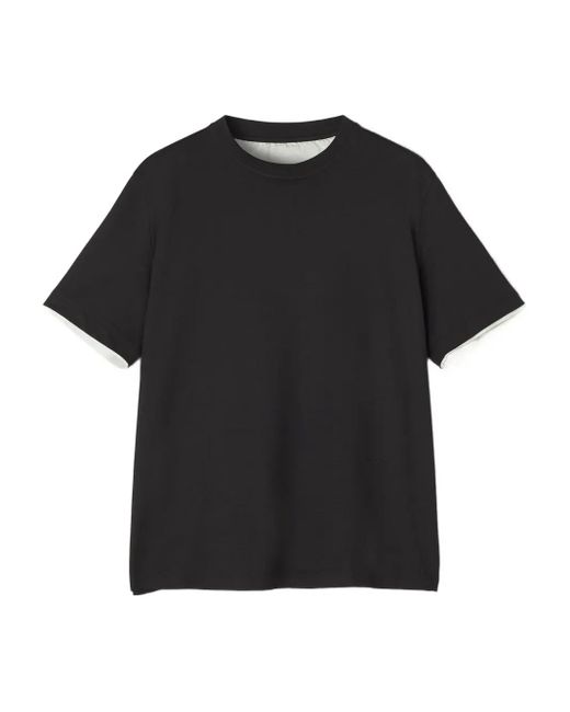 Lanvin T-Shirt im Layering-Look in Black für Herren