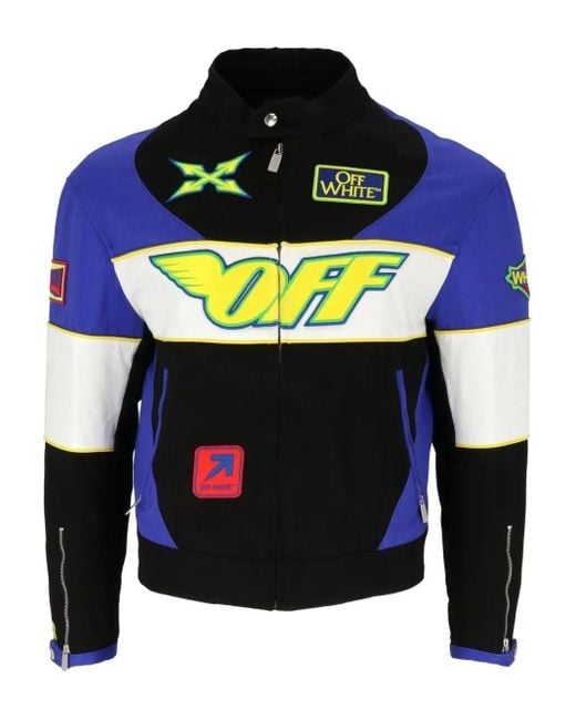 Off-White c/o Virgil Abloh Blue X Formula 1 Colour-Block Jacket for men