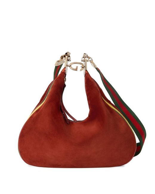 Gucci Attache Large Shoulder Bag in Red