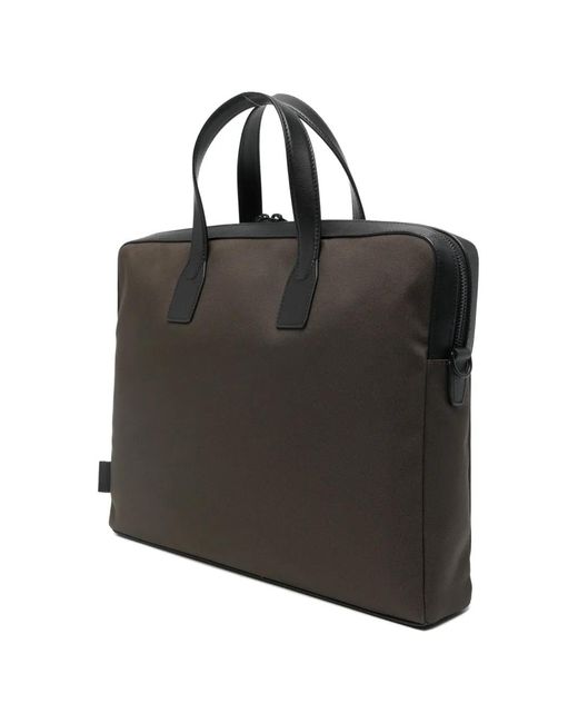 Paul Smith Black Folio Front-Pocket Briefcase for men