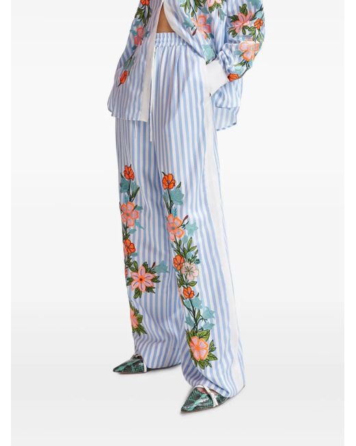 Essentiel Antwerp Hevon2 Broek Met Wijde Pijpen in het White