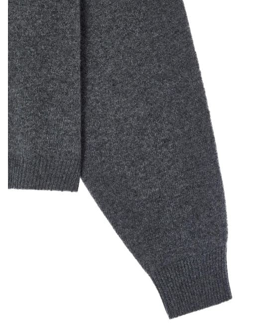 Studio Tomboy X Blue Mélange-Effect Sweater