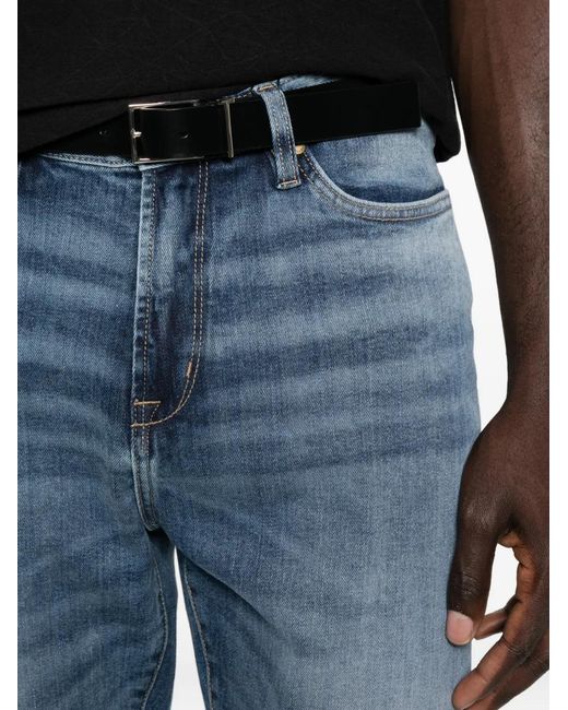 John Varvatos Blue Belt-Loop Pocket Jeans for men