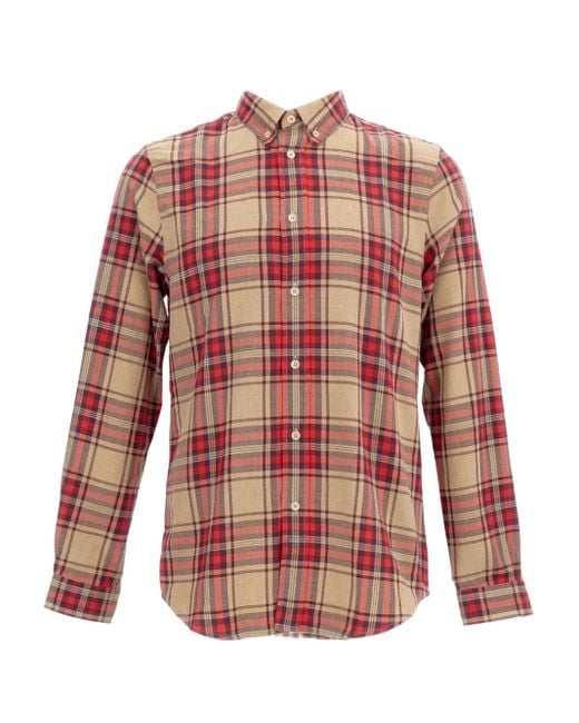 Paul Smith Red Checked Shirt for men