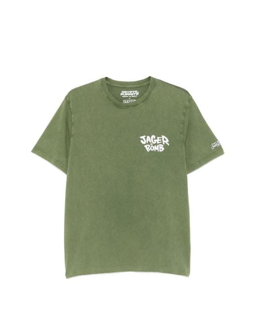 Mc2 Saint Barth Green X Crysto Puppets Jack Graphic-Print T-Shirt for men
