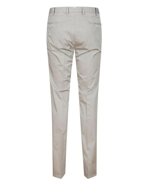 Rota Gray Zip-Fly Button-Fastening Pants for men