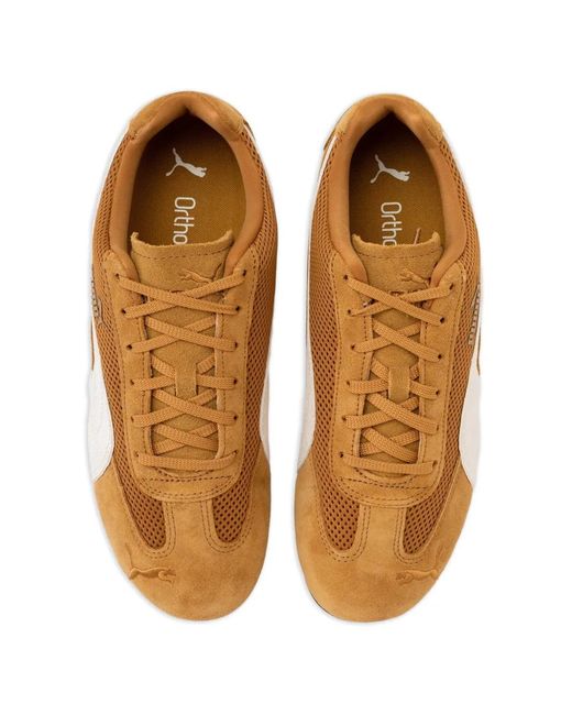 PUMA Brown Speedcat Mesh Sneakers for men