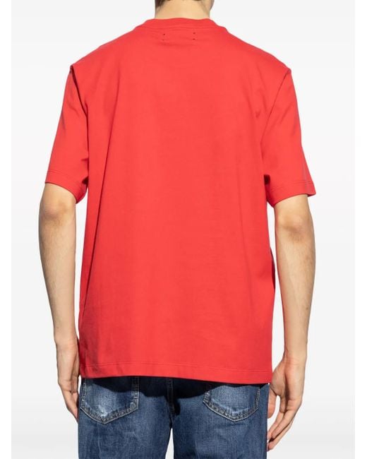 T-Shirt En Coton À Logo Imprimé Amiri pour homme en coloris Red