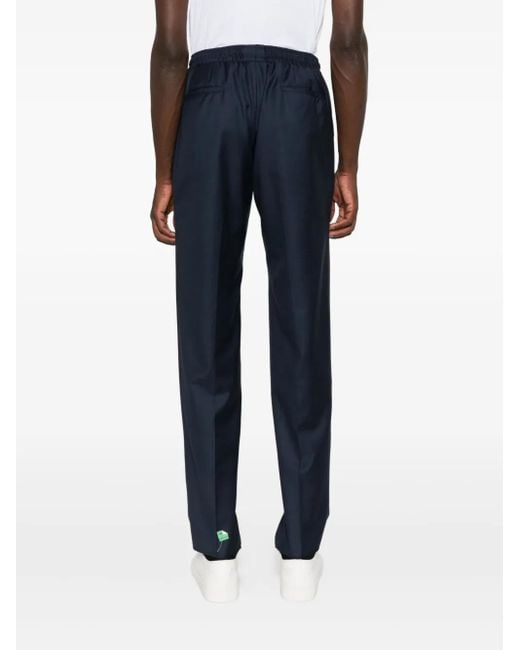 Kiton Blue Elasticated-Waist Trousers for men