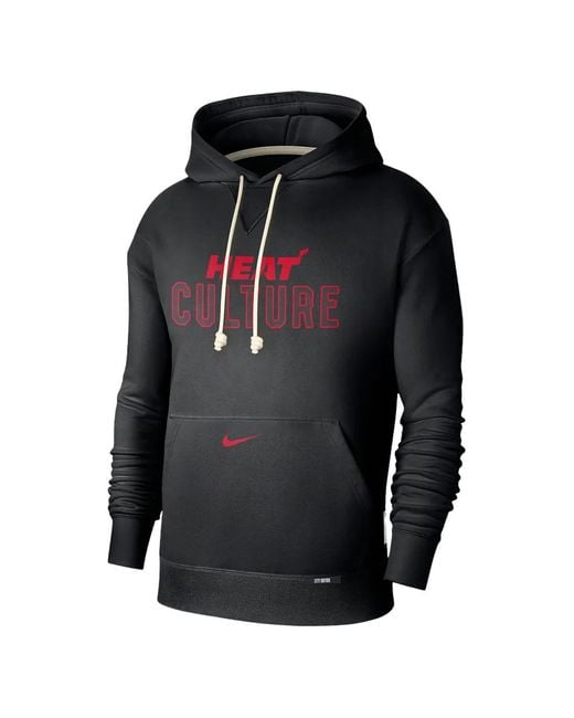 Nike Black Dri-Fit Miami Heat Hoodie for men