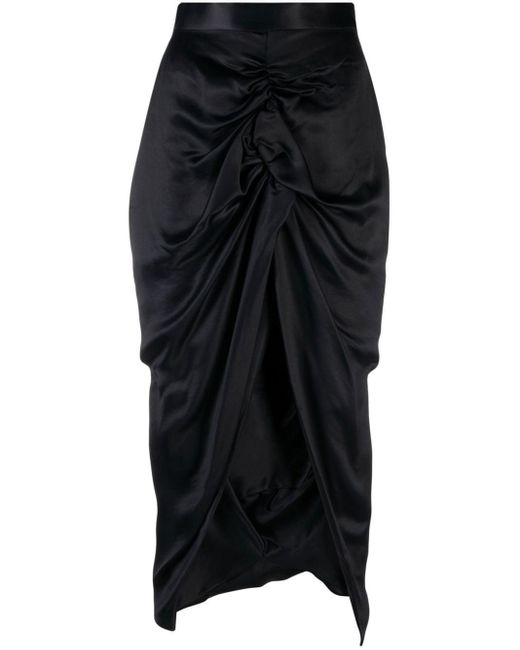 Vivienne Westwood Gathered-detail Skirt in Black | Lyst