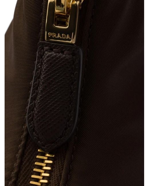Prada Black Mini Re-Edition 2005 Logo-Detail Shoulder Bag
