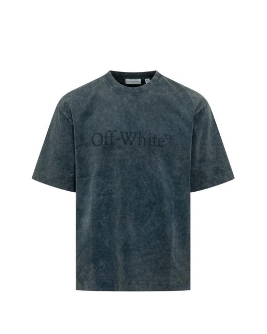 Off-White c/o Virgil Abloh Blue Laundry Skate T-Shirt for men