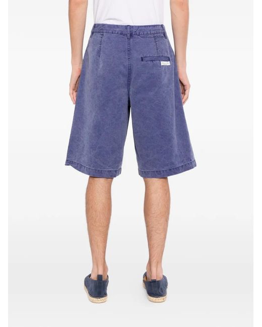 Jacquemus Purple Acid-Wash Shorts for men
